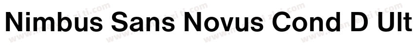 Nimbus Sans Novus Cond D Ultra字体转换